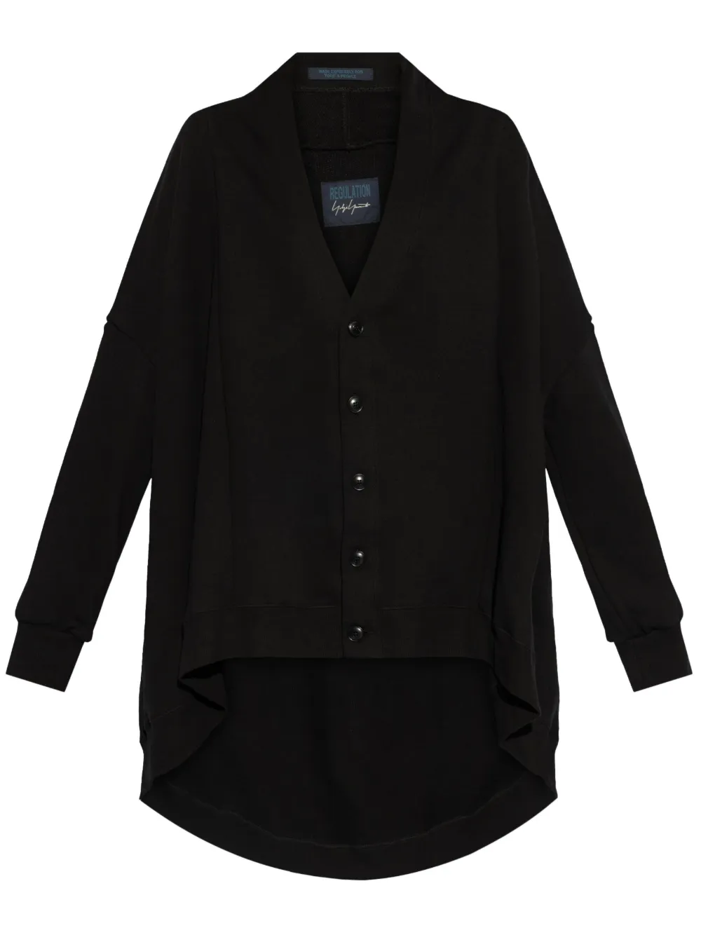 Yohji Yamamoto cotton cardigan – Black