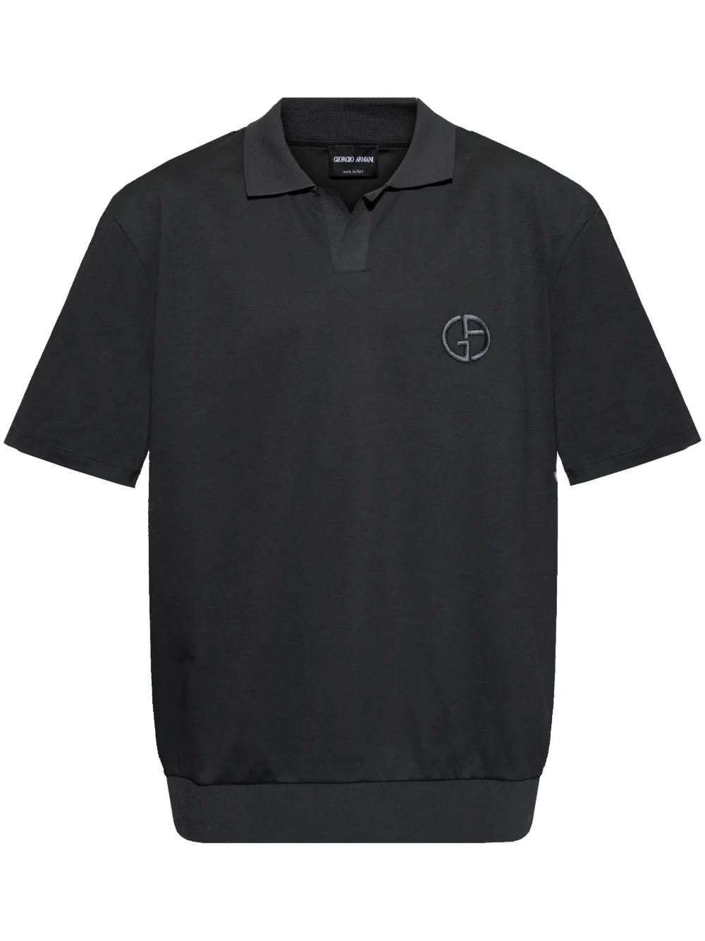 Giorgio Armani cotton polo shirt | Black | Image 1