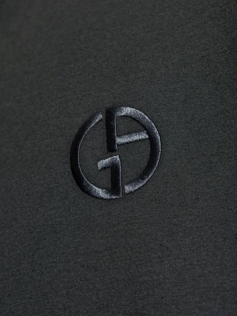 Giorgio Armani Katoenen poloshirt Zwart