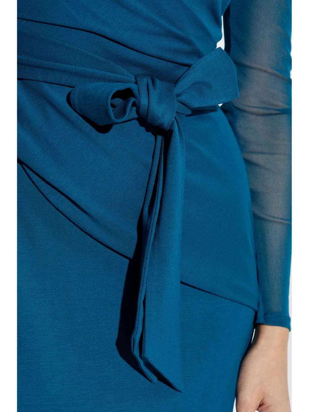 DVF Diane von Furstenberg Gedrapeerde midi-jurk Blauw