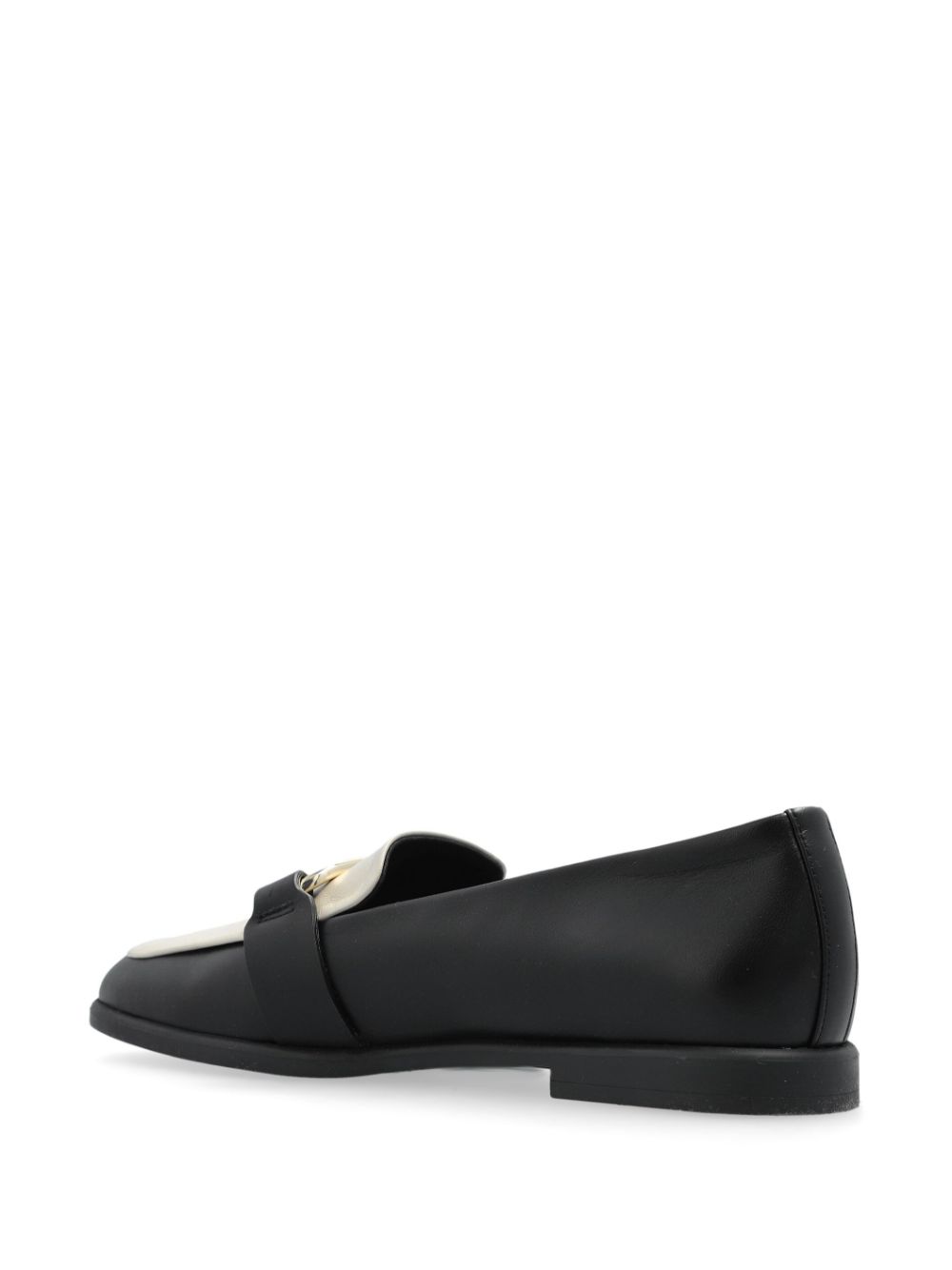 Furla Loafers met logoplakkaat Zwart