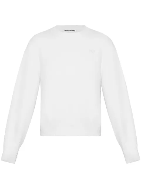 Alexander Wang logo-embroidery jumper
