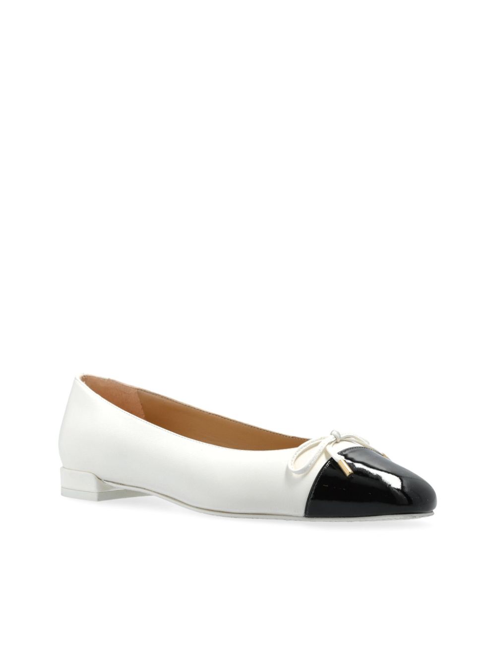 Stuart Weitzman Sleek Bow ballerina's Wit