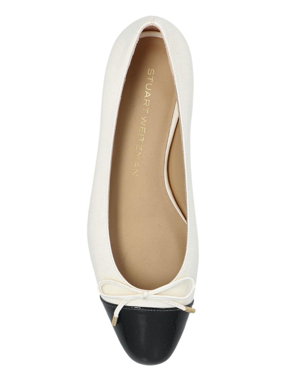 Stuart Weitzman Sleek Bow ballerina's Wit