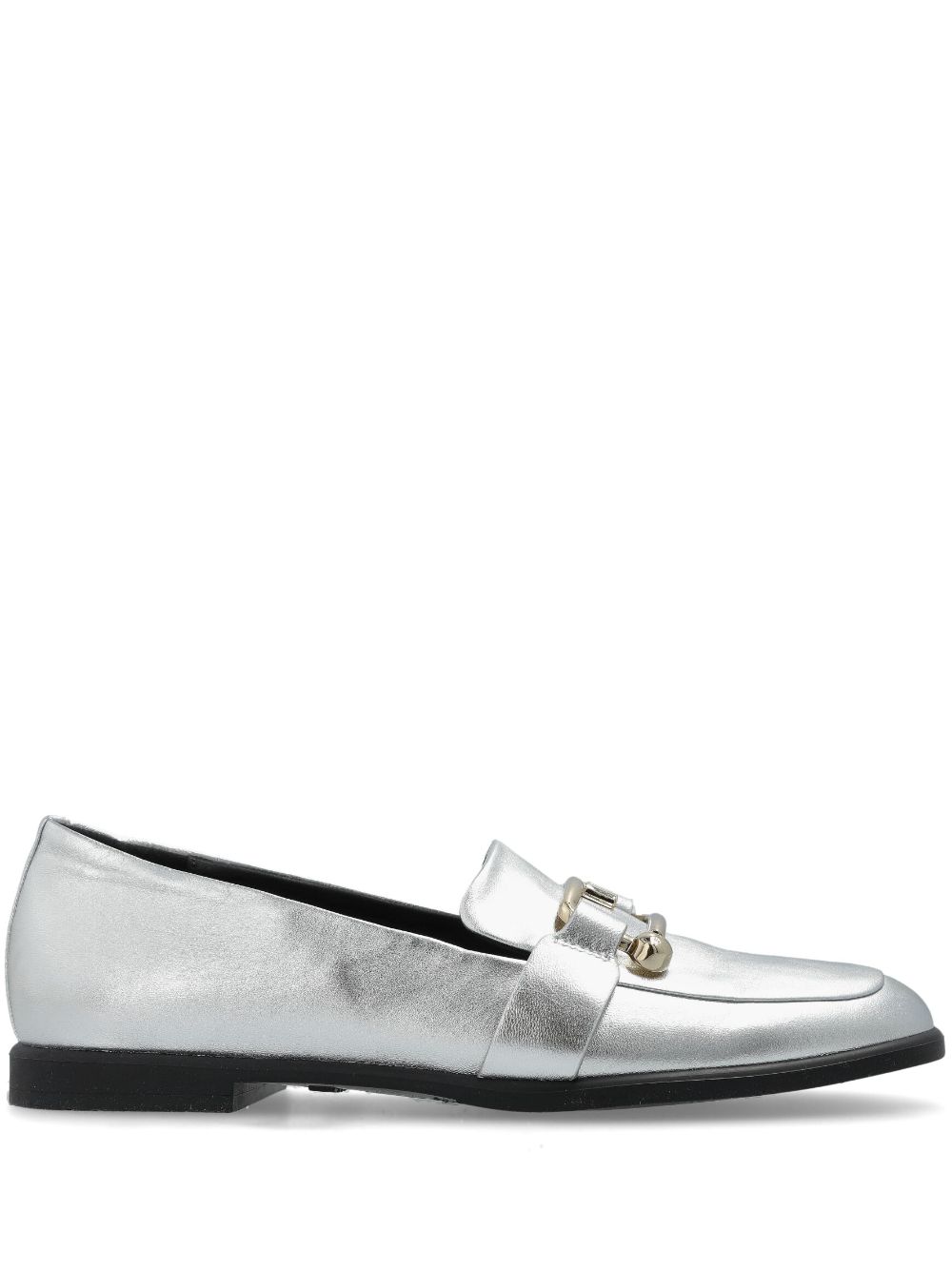 Furla Loafers met logoplakkaat Grijs