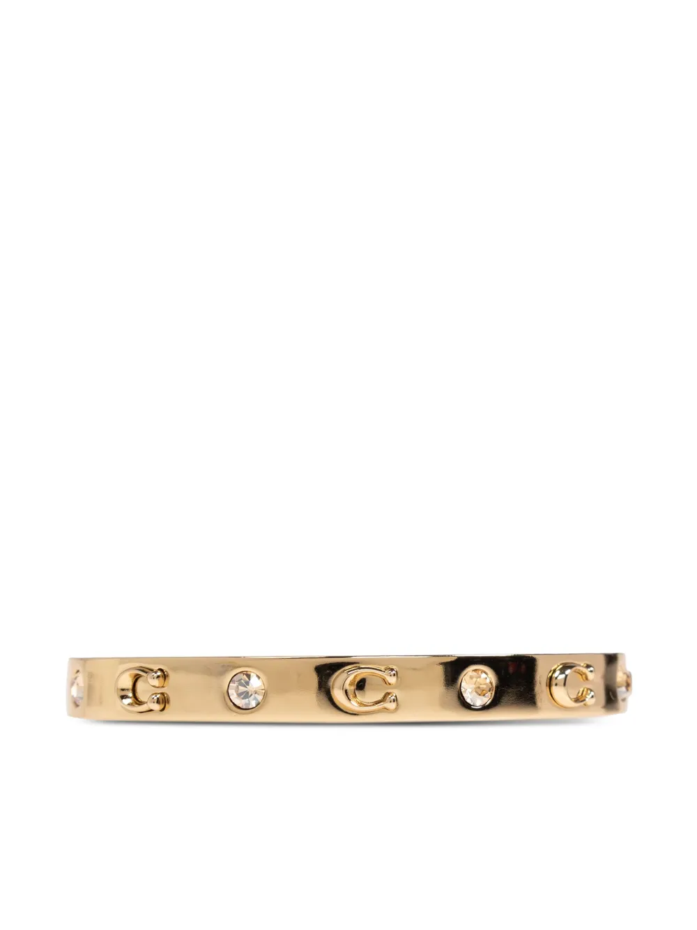 Coach Crystal-embellished Bracelet In Gold