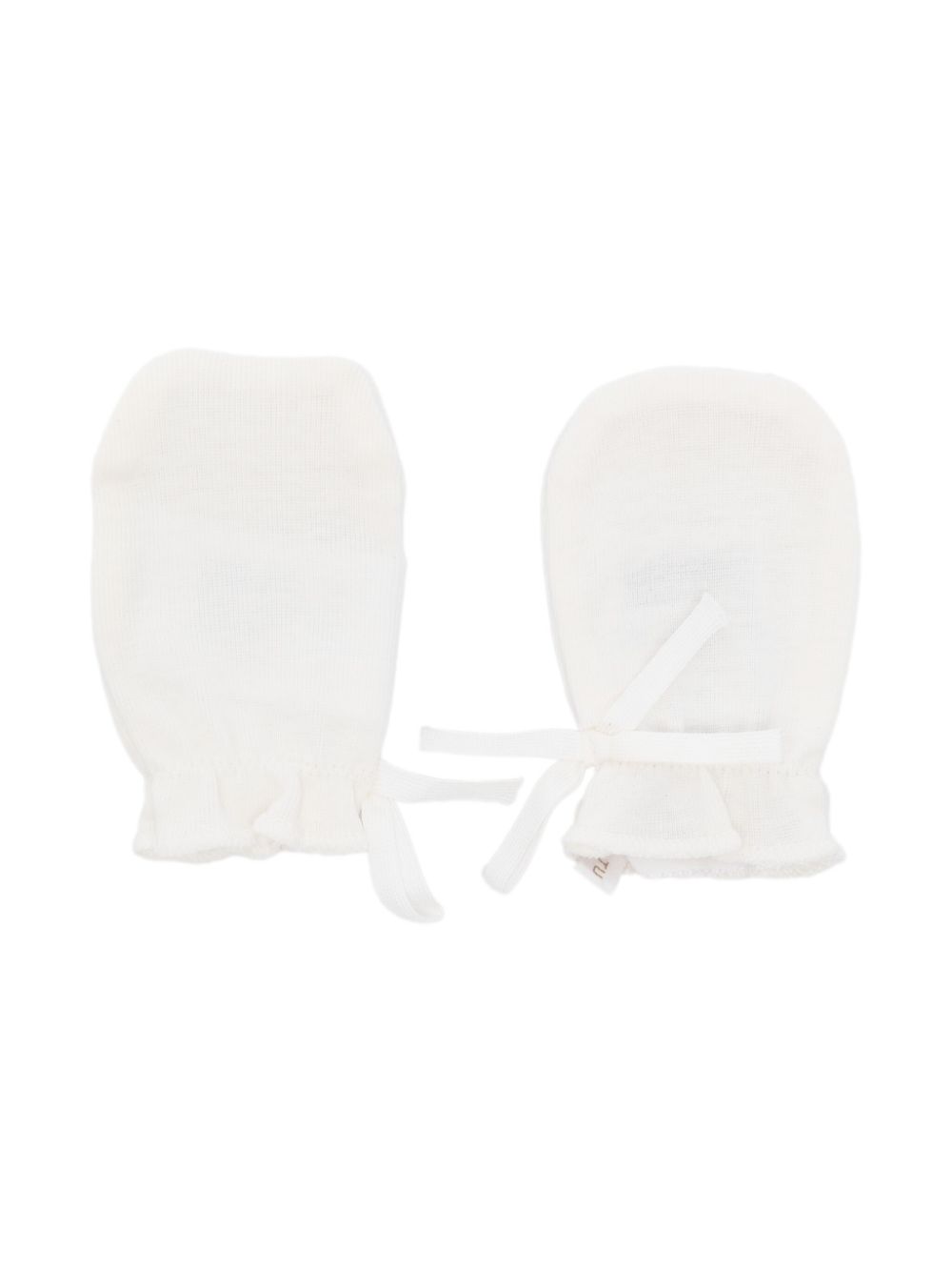 Bonpoint cotton mittens - White