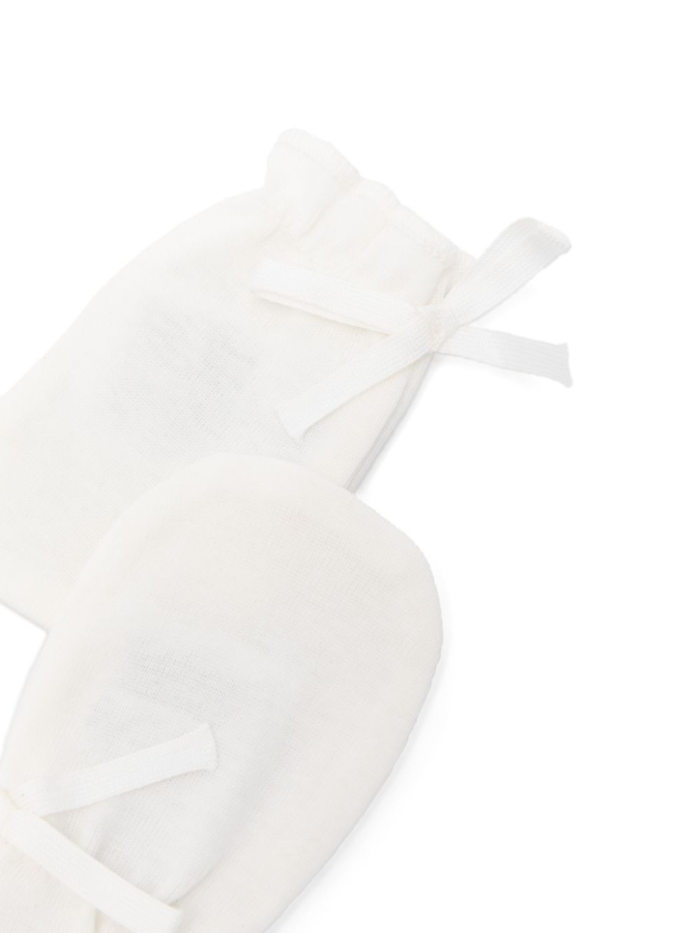 Bonpoint cotton mittens - White