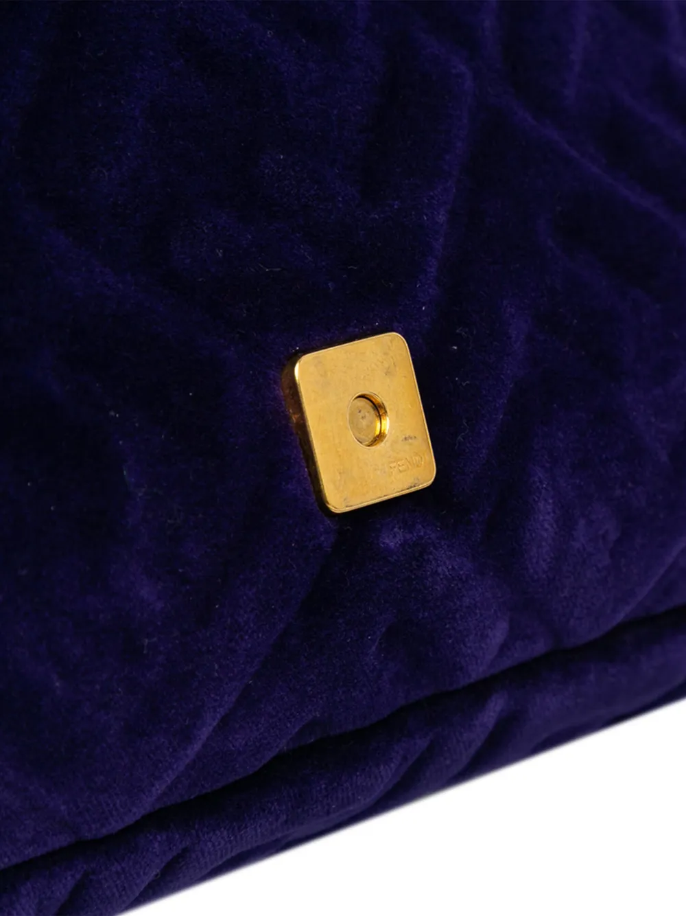 Fendi Pre-Owned 2010-2024 grote Zucca Bagbaguette fluwereln boekentas met reliëf - Paars