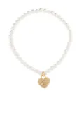 Coach heart-charm bracelet - White