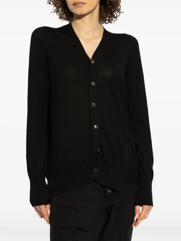 Yohji Yamamoto ブラック カーディガン Yohji Yamamoto ヨウジヤマモト Y's for men ワイズフォーメン