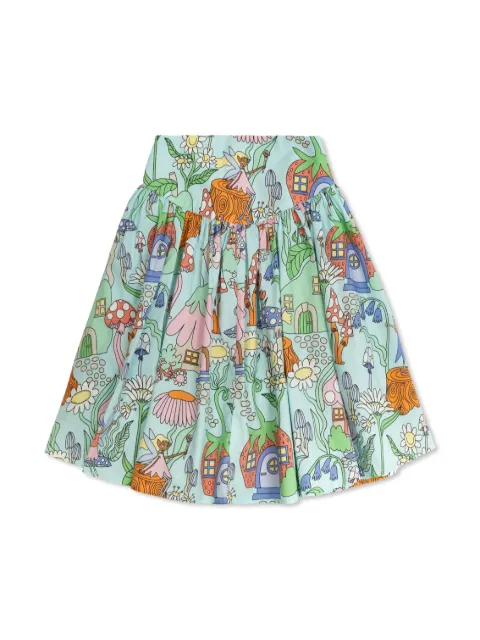 Stella McCartney Kids falda con estampado gráfico
