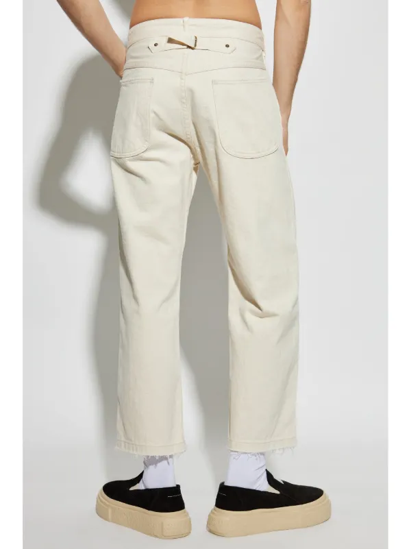 極美品 19ss MAISON MARGIELA ストレート レーヨンパンツ Maison Margiela ドローストリング ストレートパンツ | ブラウン