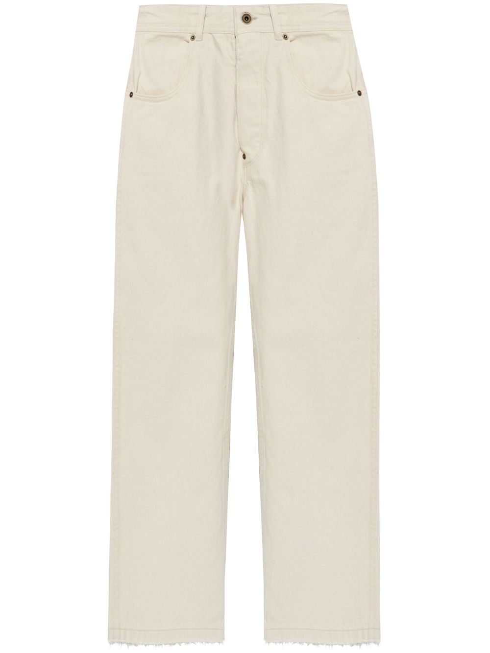 Maison Margiela buckled straight jeans - Neutrals