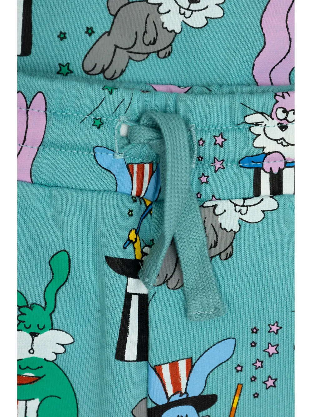 Stella McCartney Kids Sweater en shorts met grafische print Blauw