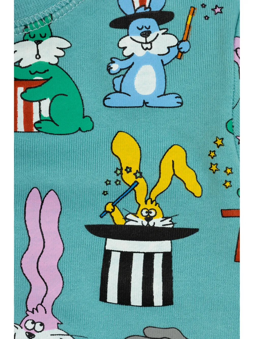 Stella McCartney Kids Sweater en shorts met grafische print Blauw