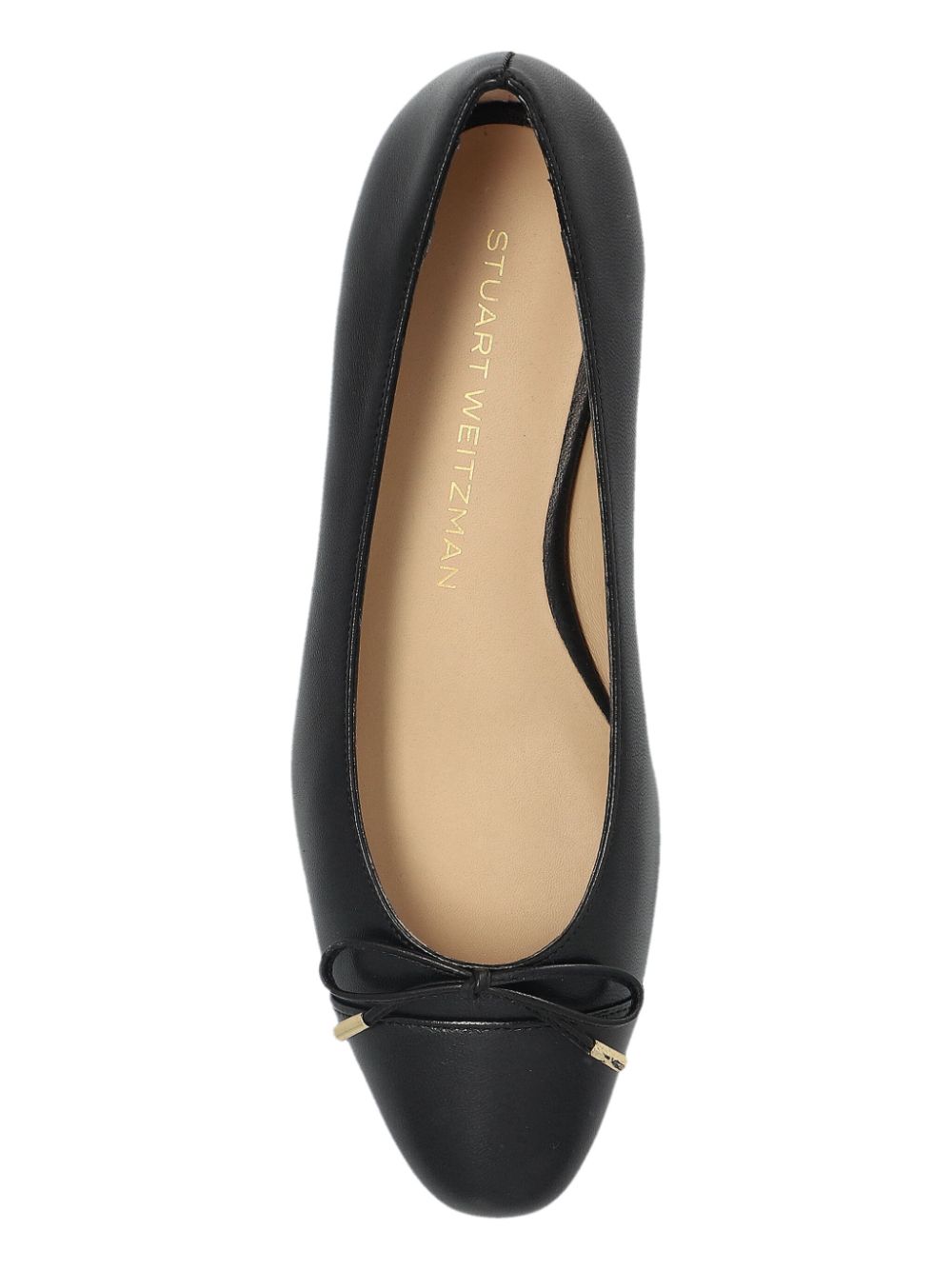 Stuart Weitzman Ballerina's met strik Zwart