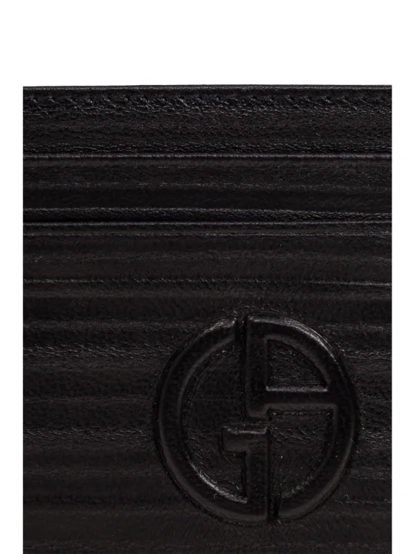 Giorgio Armani カードケース＆キーチェーン セット | ブラック