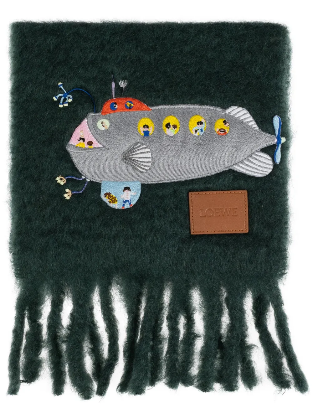 LOEWE Submarine scarf | Green | Image 1