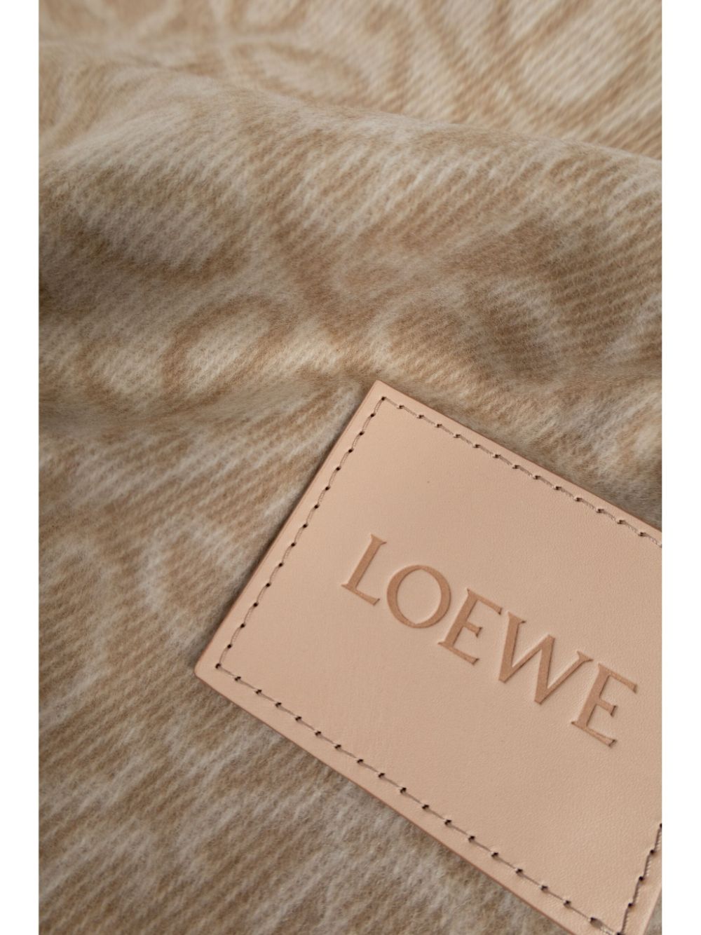 LOEWE Anagrammen deken (140 cm x 140 cm) - Beige