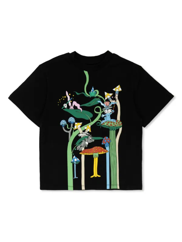 Stella McCartney Kids グラフィック Tシャツ | ブラック