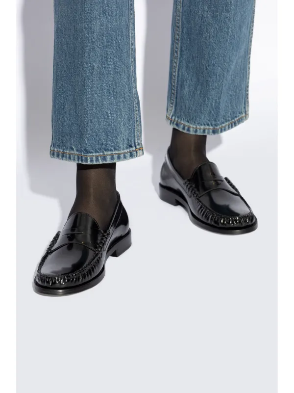ローファー・オックスフォード STUART WEITZMAN LOTTIE LOAFERS Stuart Weitzman Lottie Loafers | Black | FARFETCH