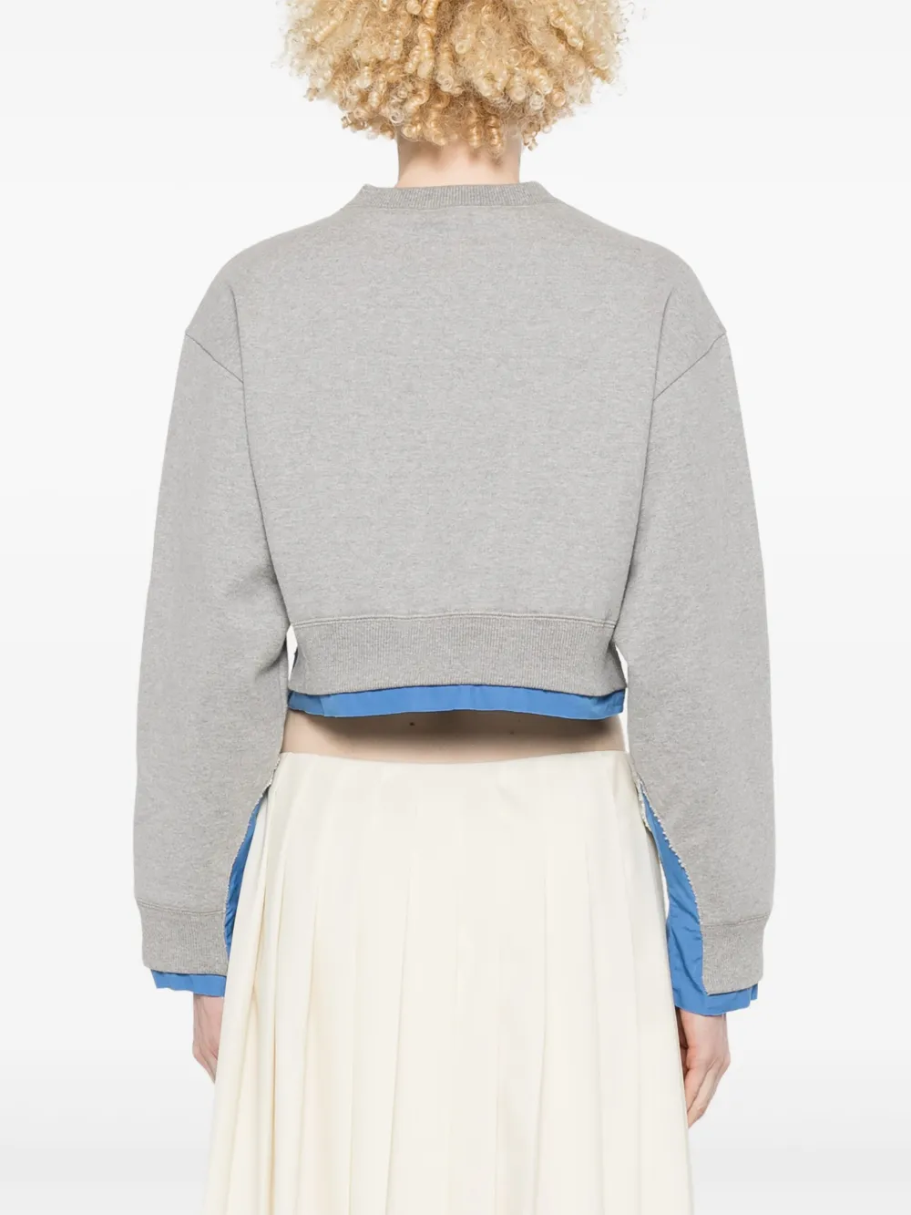Miu Sweater met logopatch Grijs