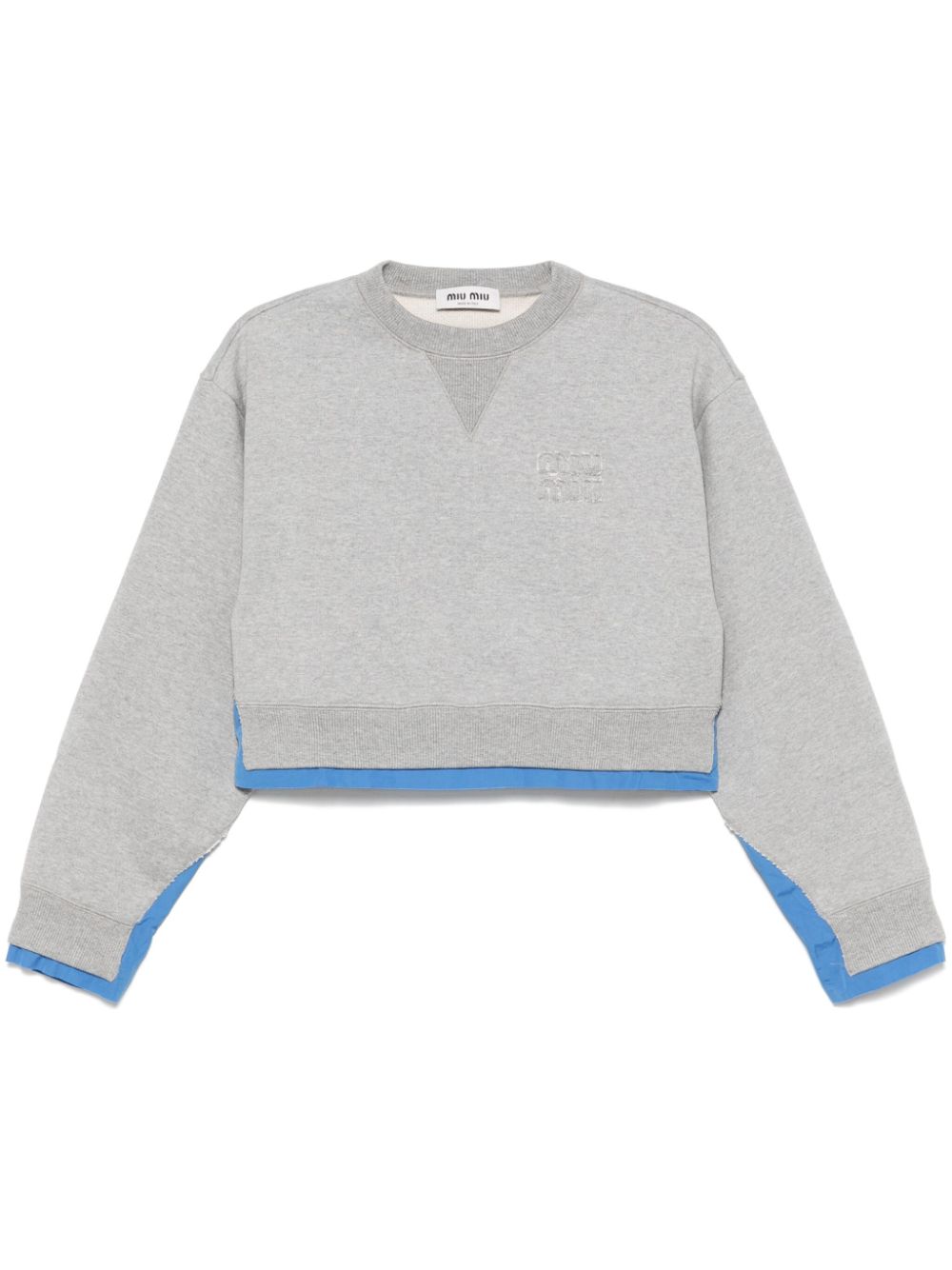 Miu Sweater met logopatch Grijs