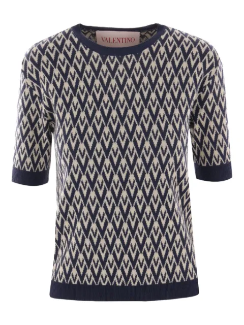 Valentino Garavani Toute La V jacquard sweater