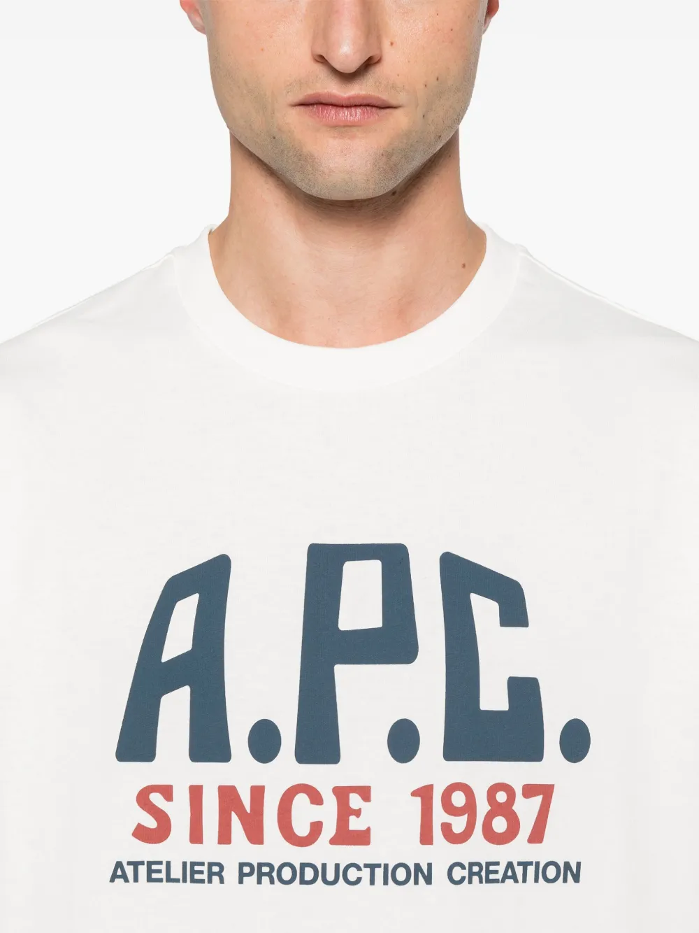 Apc A. P.c. Logo-print T-shirt In White