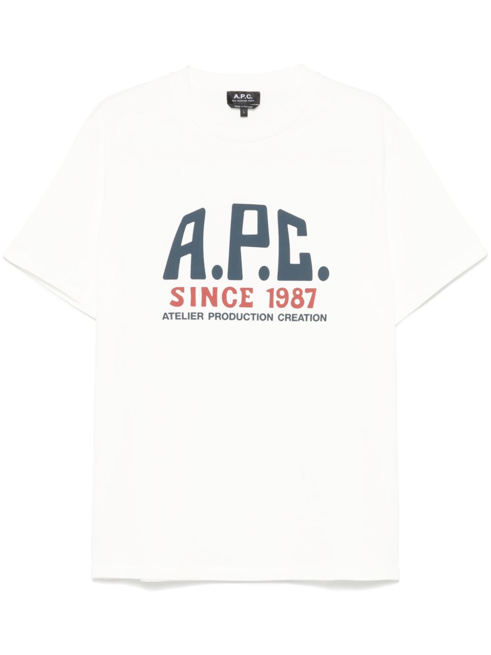 A.P.C. T-shirt met logoprint Wit