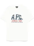 A.P.C. logo-print T-shirt - White