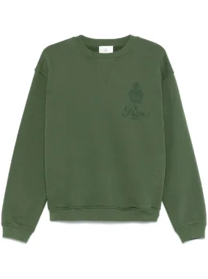 Stüssy Basic Thermal Sweatshirt | Green | FARFETCH PH