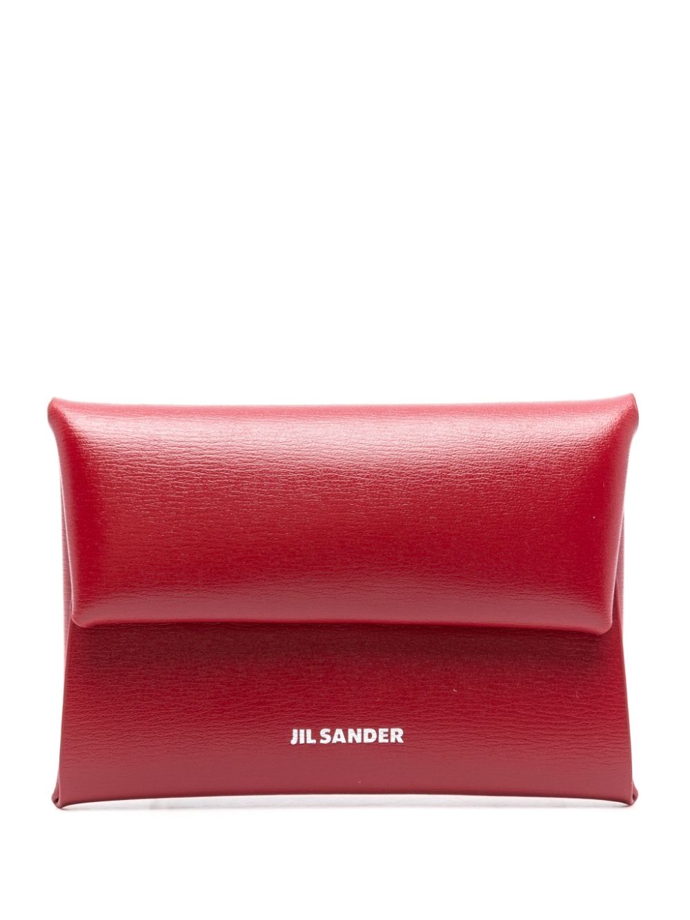 Jil Sander Leren portemonnee Rood