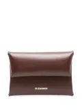 Jil Sander leather coin purse - Brown