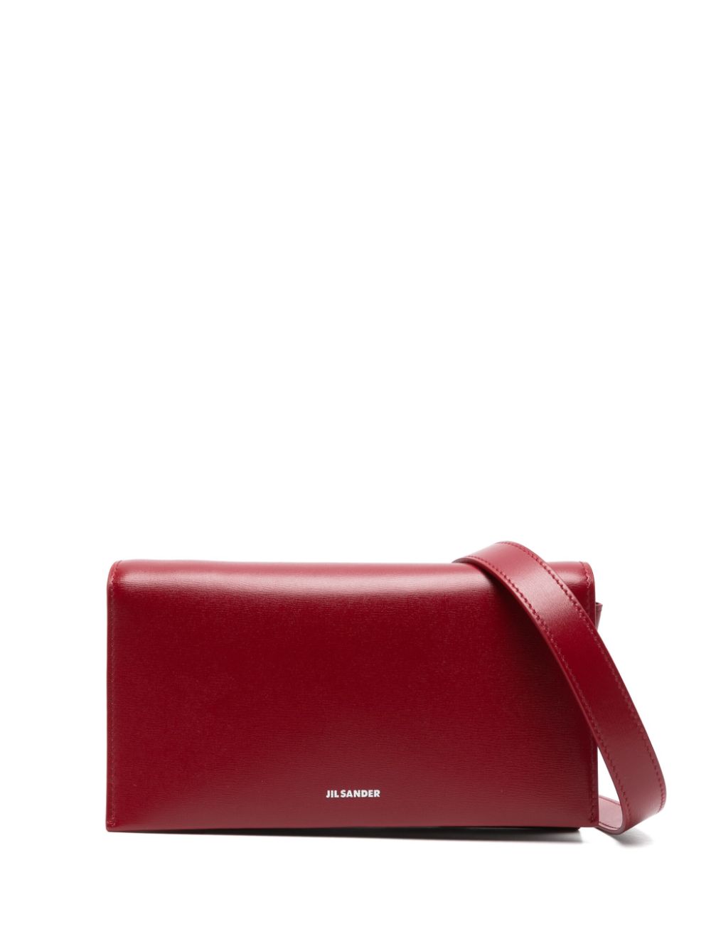 Jil Sander All-Day crossbodytas Rood