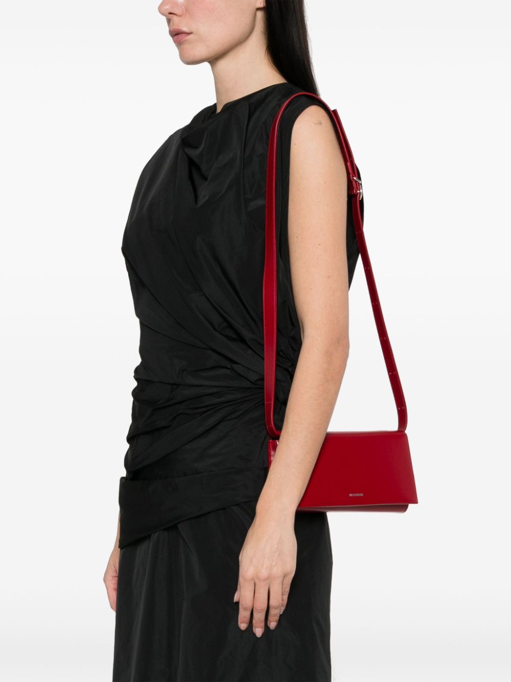 Jil Sander All-Day crossbodytas - Rood