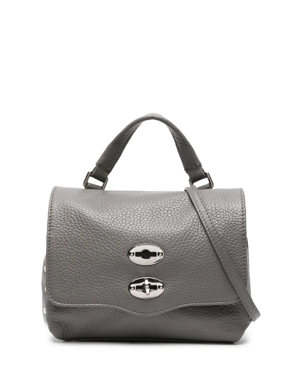 Zanellato Baby Postina leren shopper Grijs