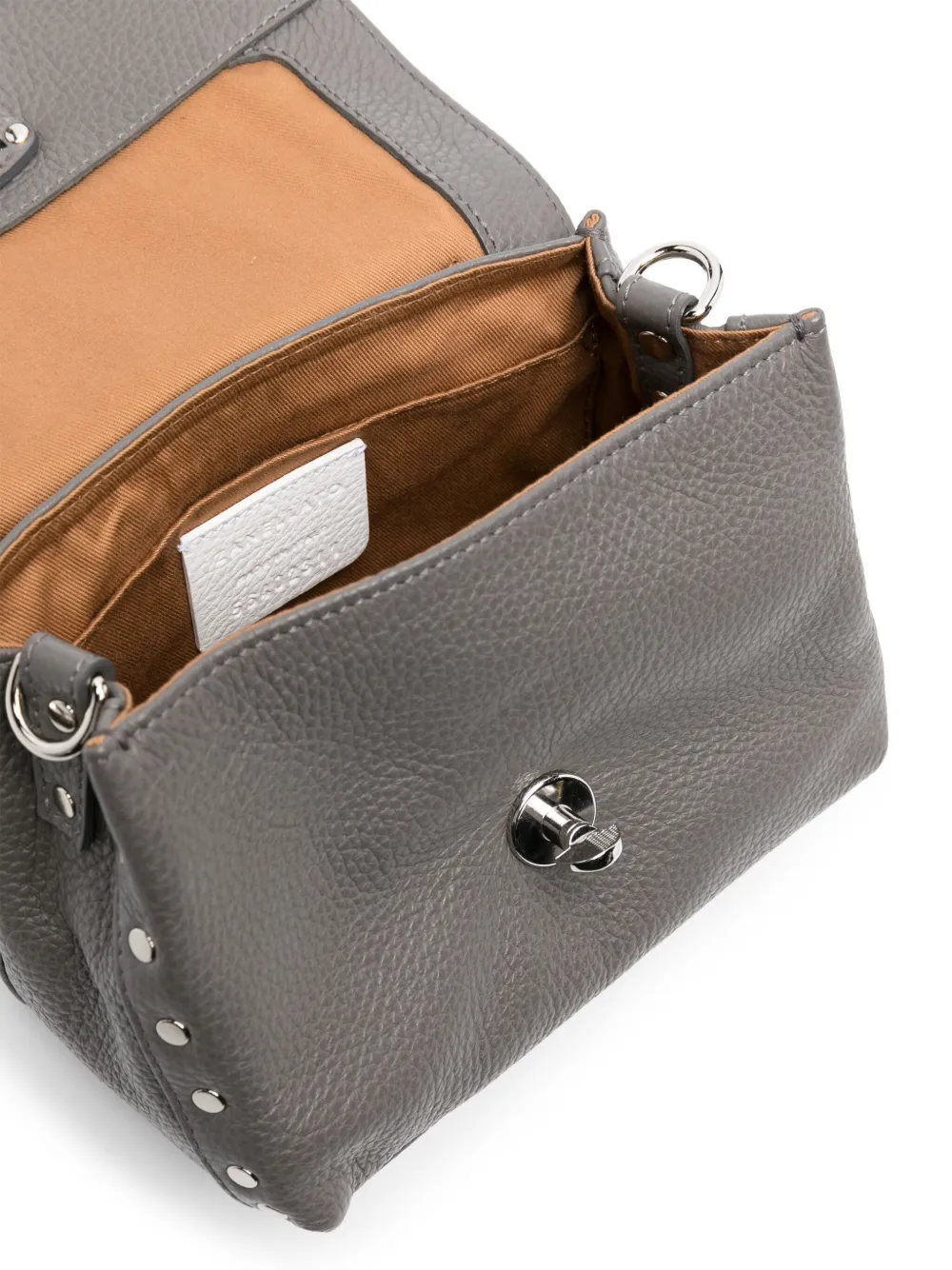 Zanellato Baby Postina leren shopper Grijs