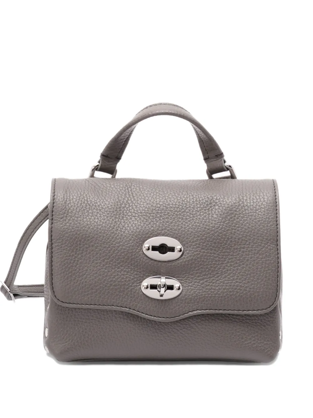 Zanellato Baby Postina leren shopper Grijs