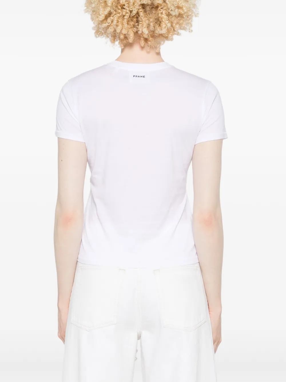 FRAME Solid Baby T-shirt Wit