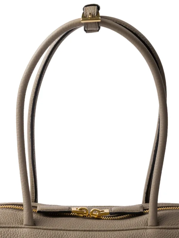 ショルダーバッグ・ポシェット PRADA MEDIUM LEATHER TOP-HANDLE BAG Prada Medium Leather top-handle Bag | Grey | FARFETCH