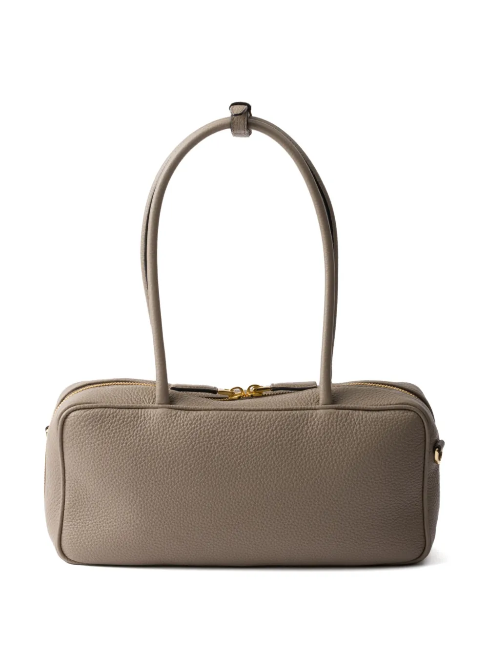 Prada Leren shopper - Grijs