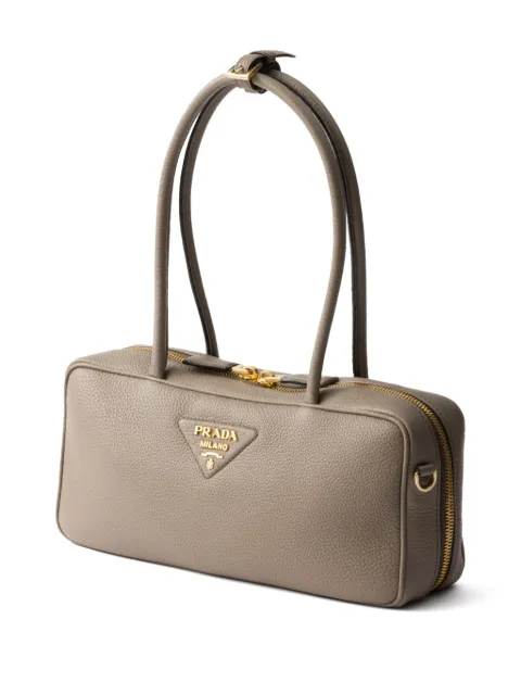 Prada medium leather top-handle bag 1BB126VONO2DKV - 2