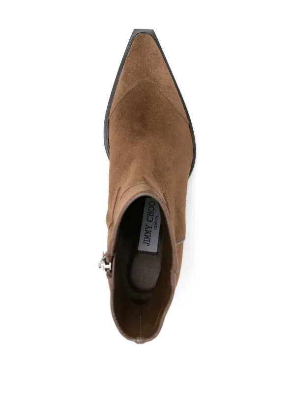 Jimmy Choo Cece 60mm アンクルブーツ | ブラウン | FARFETCH JP
