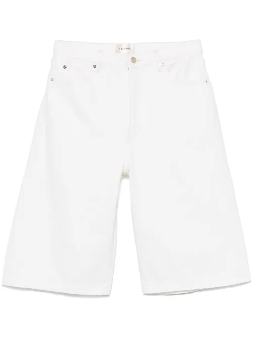 FRAME short en coton - Blanc - FRAME - Modalova