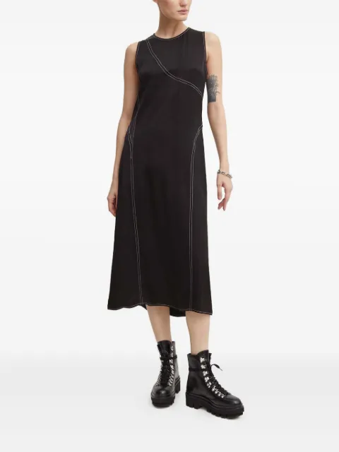 Day Birger Et Mikkelsen vestido midi Becca con costuras en contraste