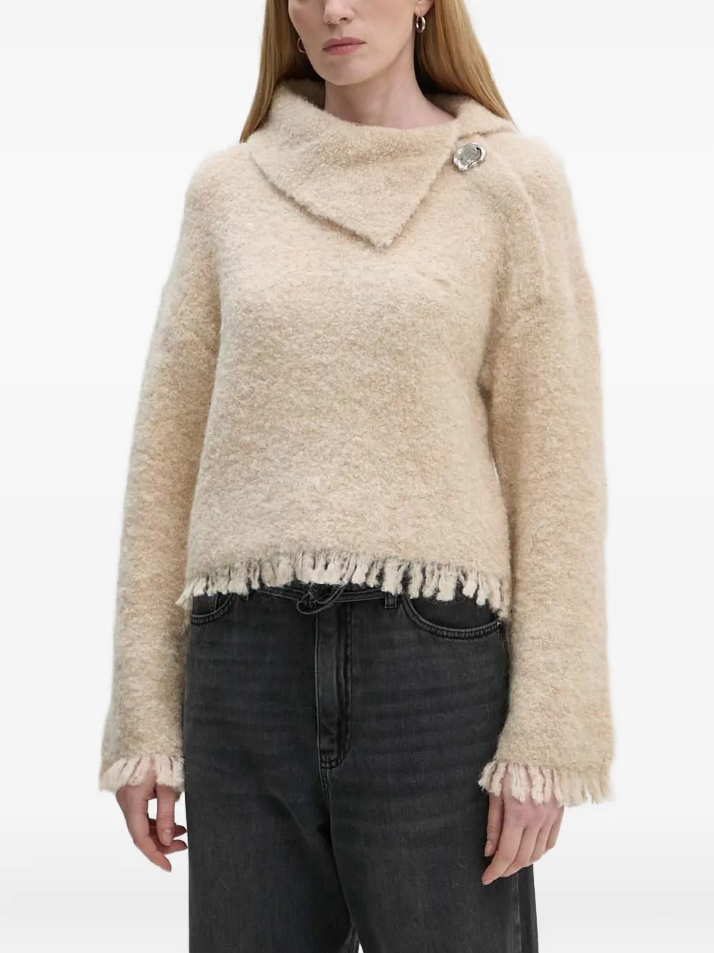 Day Birger Et Mikkelsen Gillian fringed sweater | Neutrals | Image 1