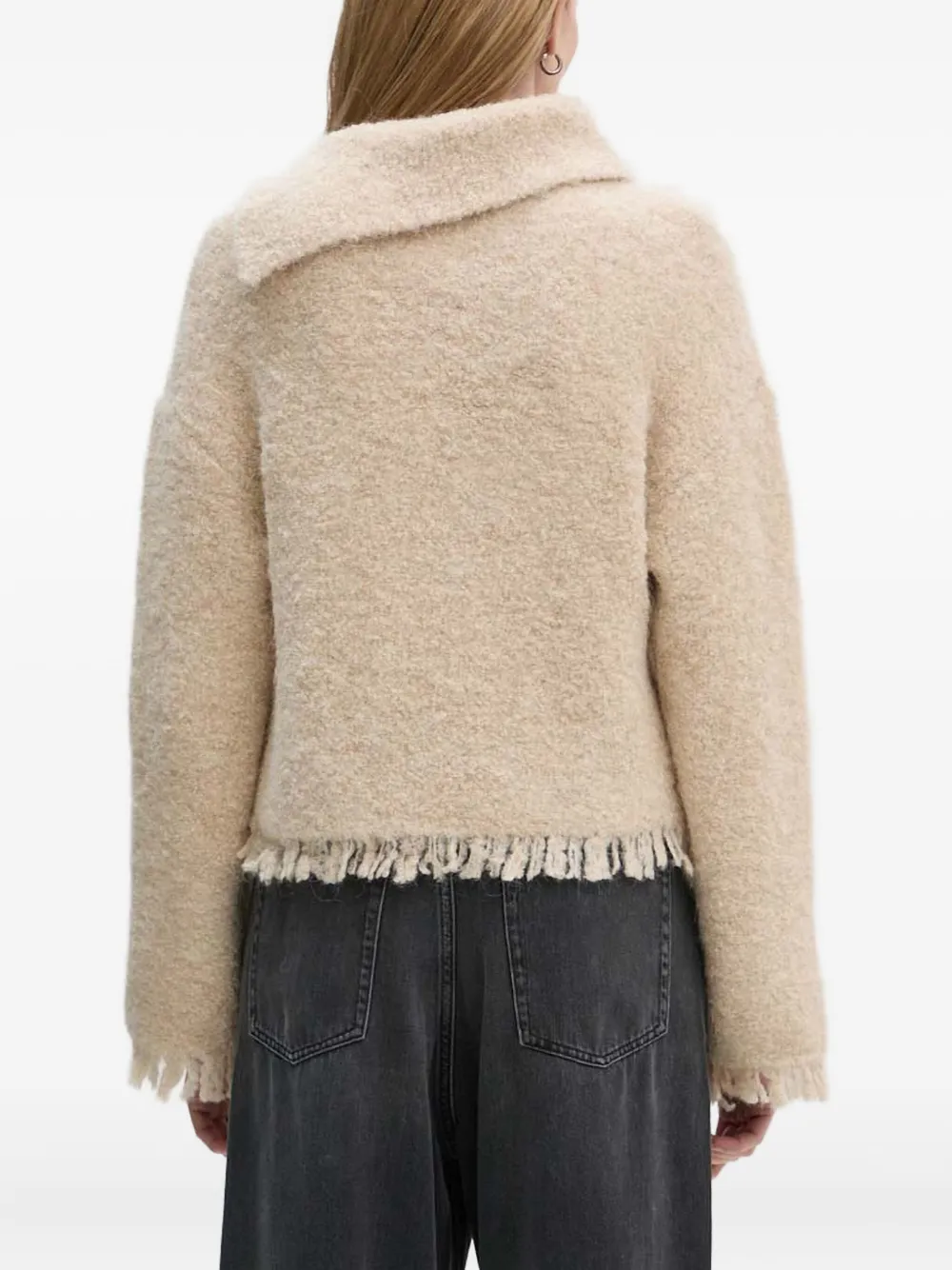 Day Birger Et Mikkelsen Gillian Fringed Sweater In Neutral