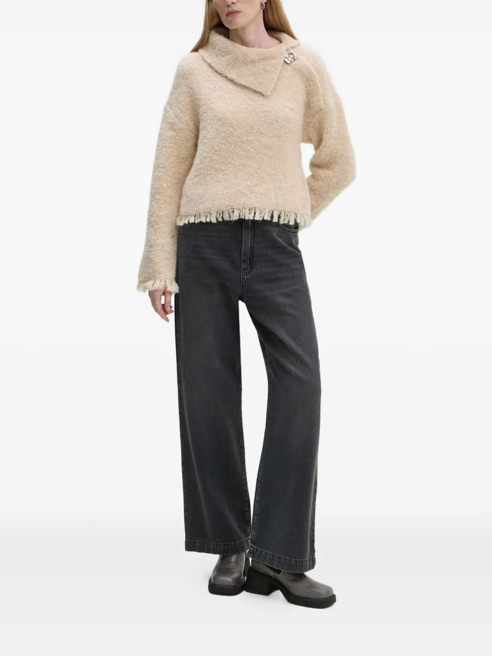 Day Birger Et Mikkelsen Gillian fringed sweater | Knitted Tops | Image 2